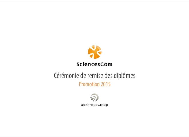 Sciencescom – Cérémonie de remise des diplômes promotion 2015